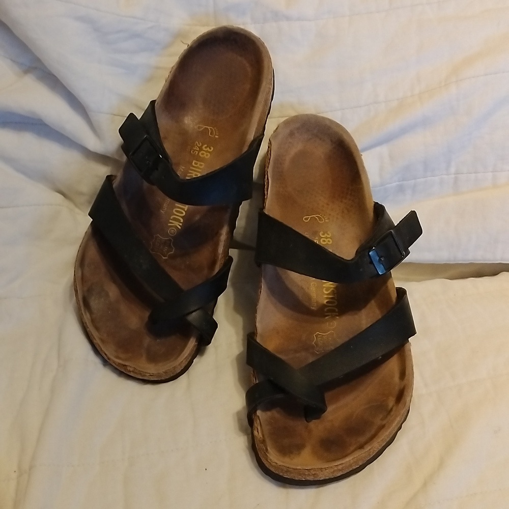 Birkenstock Black Mayari sz 38/7 Regular